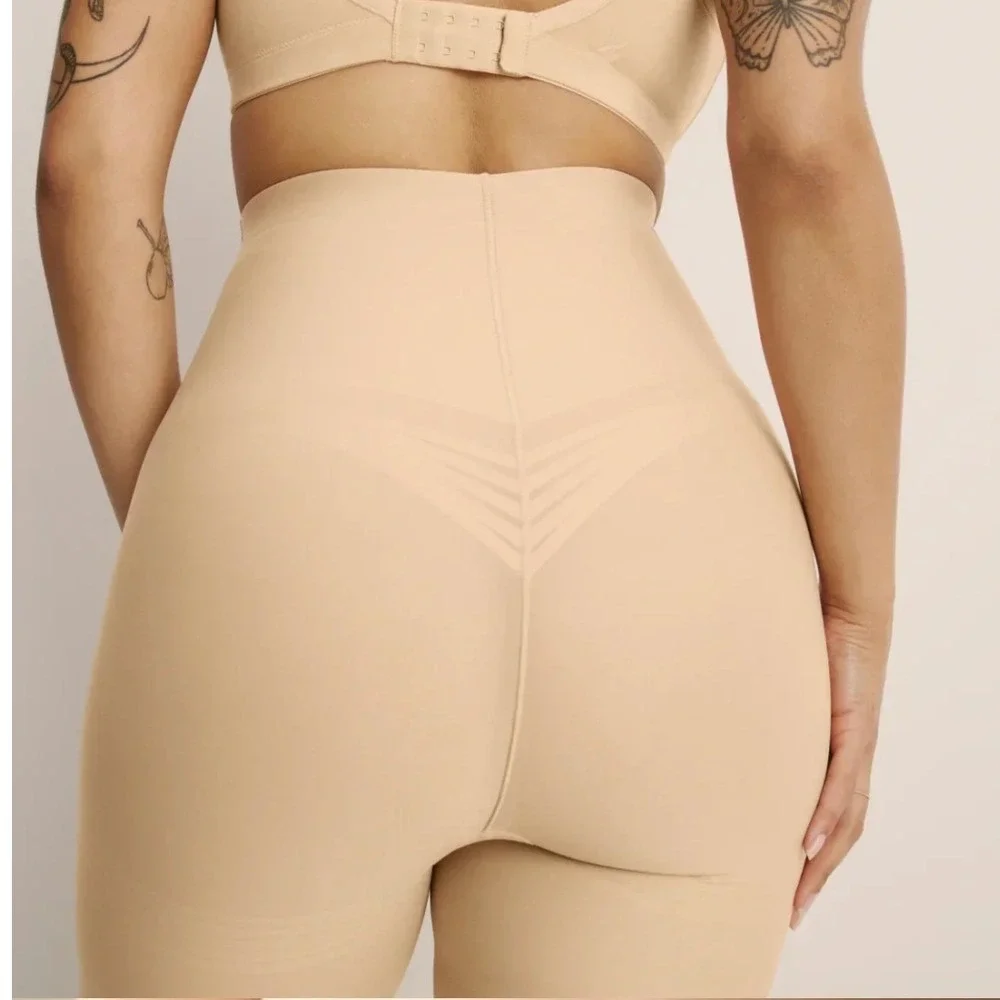 Knix High Rise SHAPER SAND Smoothing Compression Shorts XL SHAPEWEAR LEAKPROOF‎
